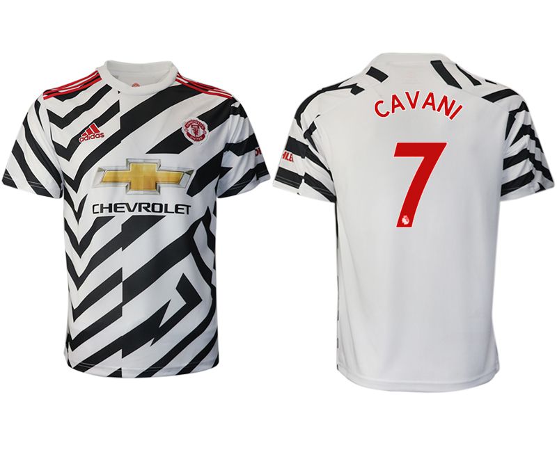 Men 2020-2021 club Manchester United away aaa version #7 white Soccer Jerseys